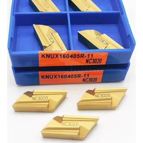 KNUX160405R KNUX160405L Carbide blade turning tool CNC lathe tool KNUX160405R11 NC3030 blade KNUX160405L11 NC3020