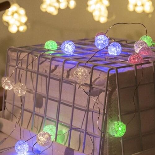 Crack Ball LED Fairy Light Battery Power Decoration Light For Events For Patio Garden Christmas Tree Easter Wedding Decoration