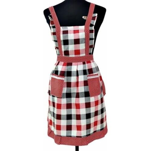 Women Lady Restaurant Home Kitchen For Pocket Cooking Cotton Apron Bib Tools BK Nice utensils spatula tongs