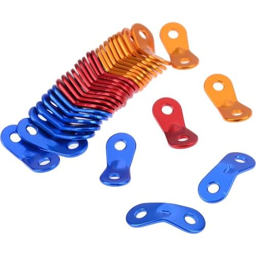10pcs/lot Outdoor Camping Aluminum Alloy Cord Runners Rope Tensioners Tent Guy Line Rope Tensioners