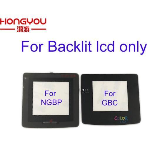 10pcs Glass For Nintendo Game Boy Color GBC Light Lens Protector Backlight Backlit LCD Screen Mod Lens Protector For NGP Color