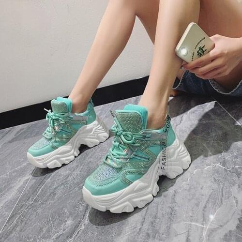 2021 Luxe Sneakers Vrouw Schoenen Nieuwe Mode Hoogte Toenemende 7Cm Dames Trainers Designer Chunky Sneakers Vrouwen Mand Femme