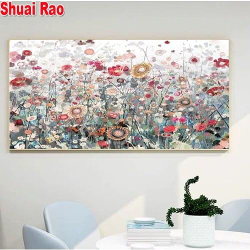 5D DIY Diamond Painting Flowers Full Square Drill Rhinestone Painting Diamant Embroidery animal Mosaic Kits Plant Home decor