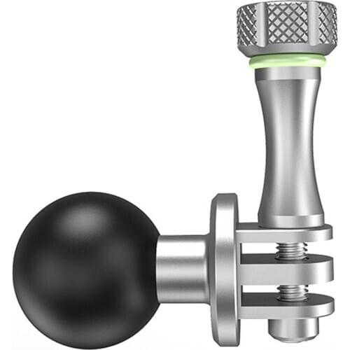 BGNing 1'' 1inch Ball Head Mount Adapter w/ Screw Motorcycle Bicycle Handlebar Clamp Base for GoPro/YI/EKEN Sports Action Camera