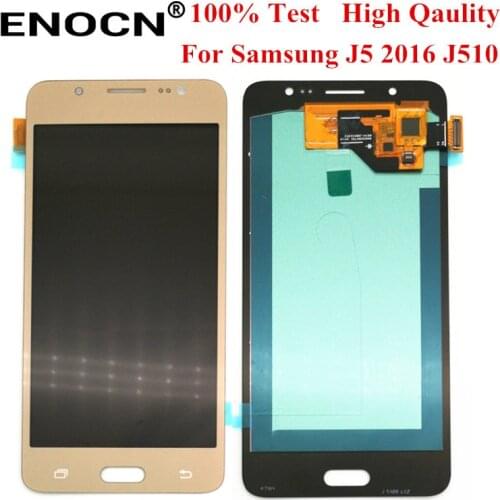 AMOLED LCDs For Samsung Galaxy J5 2016 SM-J510F J510FN J510M J510Y J510G J510 LCD Display+Touch Screen Digitizer Assembly