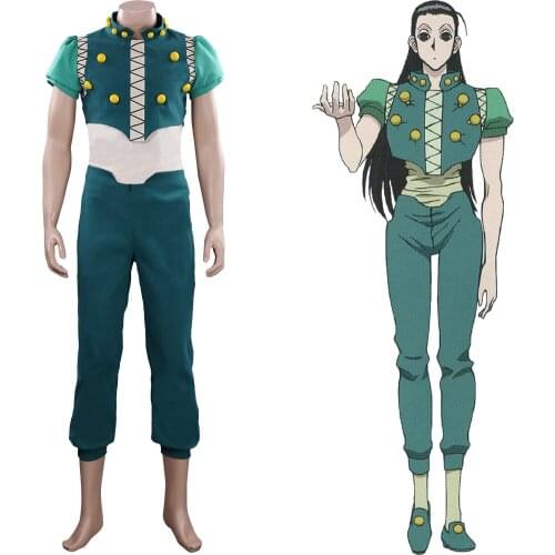 Anime Hunter X Hunter Cosplay Illumi Zoldyck Irumi Zorudikku Cosplay Costume Halloween Carnival Outfits
