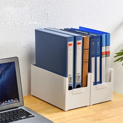 White File Letter Storage Box Multifunction Document Home Office Kitchen Bathroom Desktop Cosmetic Clothing Snacks Case Bookend