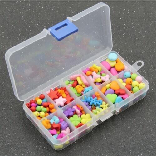 1 box Solid Color Acrylic Beads for Handmade DIY Necklace Bracelet Jewelry Making Spacer Loose Beads Needlework Accessories