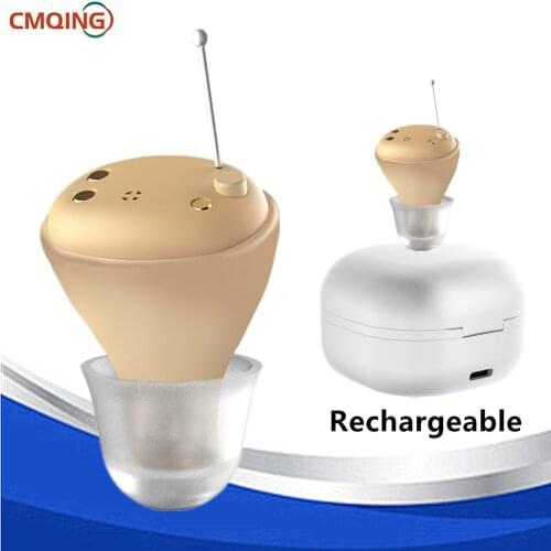 Digital Hearing Aids Rechargeable Digital Hearing Aid with Charging Case Audifonos Hearing Device Hearing Amplifier for Elderly