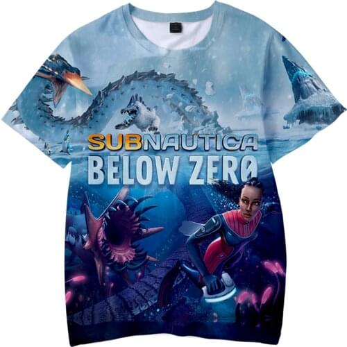 Subnautica Below Zero 3D Printed Children T-shirts Fashion Summer Short Sleeve Tshirt Hot Sale Kids Casual Streetwear Clothes