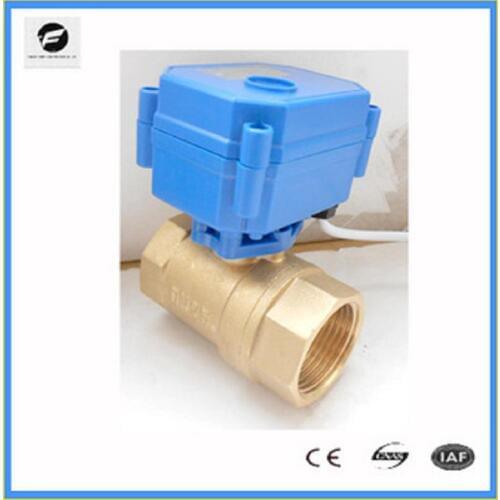 CWX-15 electric brass ball valve motor operated motorized DN15 DN20 DN25 DC3-6v DC12v DC24v AC220v motorized valve for water