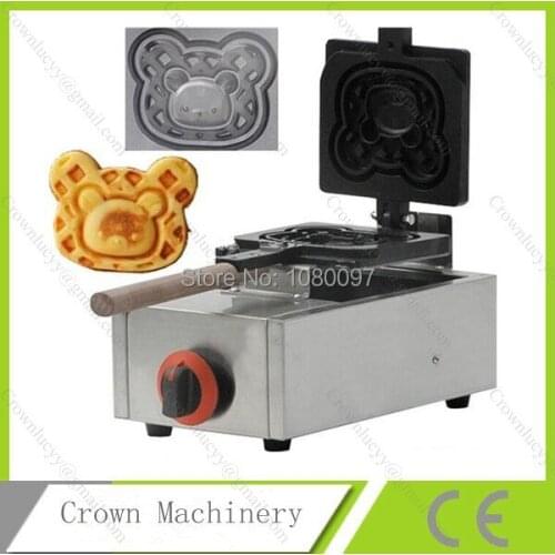 Gas Cartoon Bear Waffle maker machine in snack machines; Mini waffle machine;waffle Baker;Waffle Maker