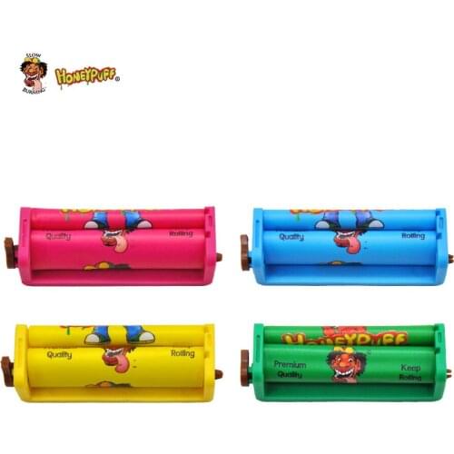HONEYPUFF 70MM Plastic Cigarette Rolling Machine Portable Manual Tobacco Rolling Tool Cigarette Maker