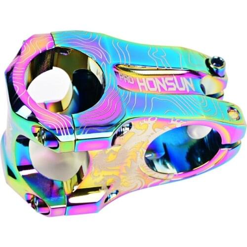 HONSUN Mountain Bike Aluminum Alloy Stem 31.8*28.6MM 0 Degree 45MM Ultralight Enduro Bicycle Stem DH/AM/XC MTB Bike Parts CNC