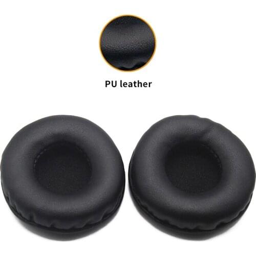 Gaming Headset Ear Cushion Headphones Repair Parts For 45mm Small General Heaphone Black PU Earmuffs