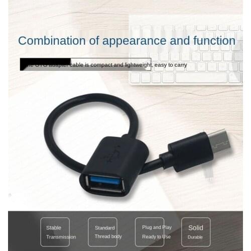 Type-c OTG Data Cable To Usb2.0 Adapter Cable To Connect U Disk Keyboard and Mouse Universal Micro Interface with OTG Function