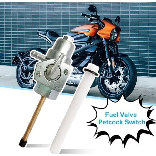 1 Pcs Motorcycle Gas Fuel Petcock Tap Valve Switch Pump For Honda TRX300/TRX250/CB750/CB900/XR650L Etc Metal Plastic