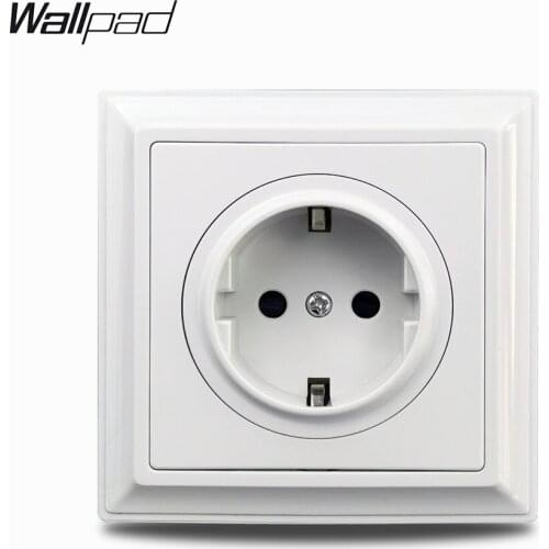 Cream PC EU French UK Universal Wall 16A 13A Power Socket USB Charger TV CAT6 Satellite HDMI Outlet Jack L6 Range Wallpad