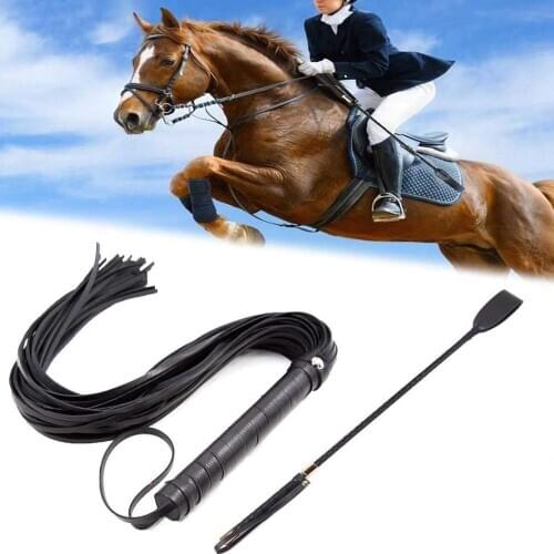 18" Riding Crop Jump Bat and Faux Leather Short Horse Riding Crop,Premium Quality Crops,Equestrianism Horse Crop