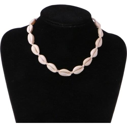 Summer Beach Natural Shell Handmade Hawaii Wakiki Boho Choker Necklace For Women