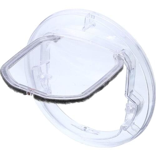 Fashion Pet Cat Dog Flap Door 4-Ways Round Transparent Pet Flap Door For Screen Glass Window Entry Exit Pet Door Controll Direct