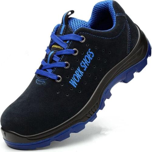 Men Work Safety Shoes Steel Toe Warm Breathable Mens Casual Boots Puncture Proof Labor Insurance Shoes plus size 35-50