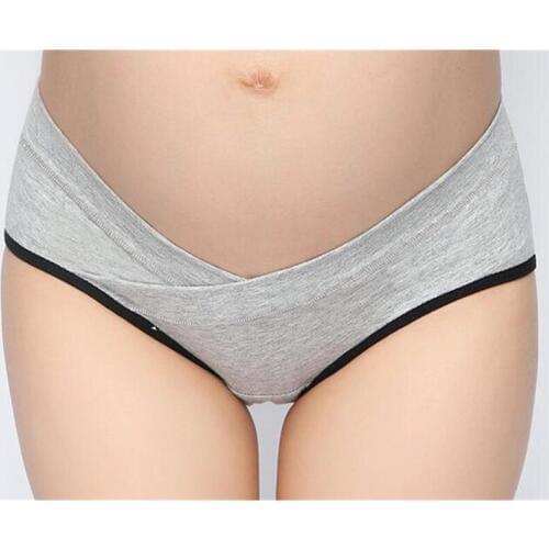 Pregnant womens underwear Cotton shorts 7color A pack of article = 3 underwear Low-rise solid color 1088