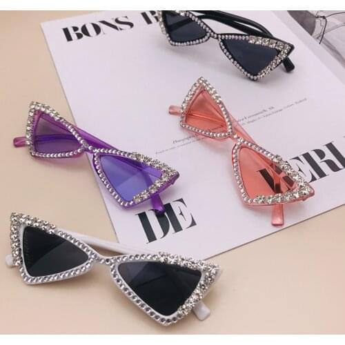 2021 New Luxury Kids Girls Boys Rhinestone Frames Sunglasses Unique UV400 Baby Sun Glasses Cute Eyewear Shades Goggles