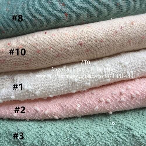 Wholesale Dots Fabrics Stretch Knit Nubble Rayon Blanket Small Balls Fabrics