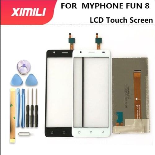 Original new For MYPHONE FUN 8 LCD and Touch Screen Display For For MYPHONE FUN8 Digitzer Assembly +Tools
