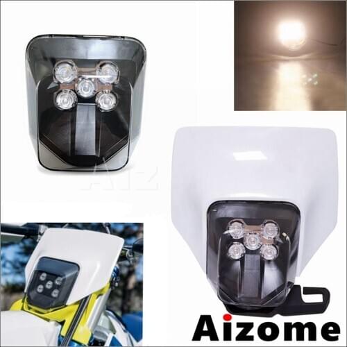 5*LED Motocross Front Light Dirt Bike LED Headlight Supermoto Head Light For FE 250 350 450 501 TE 150 250 300 250i 300i 17–2020