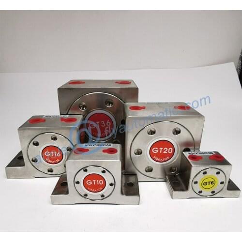 GT6 stainless steel Air Pneumatic Turbine Vibrator For Hopper Rotary Vibrator