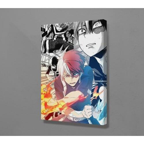 Home Decor Poster Canvas Painting Nordic Style Japanese Anime My Hero Academia Todoroki Shoto Pictures Wall Art Prints For Room