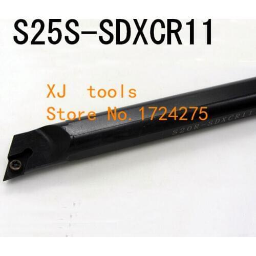 S25S-SDXCR11 Boring Bar Internal Turning Holder,95 degrees CNC Lather Cutting Toolholder for DCMT11T304 blade