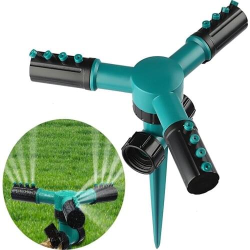 Garden water nozzle adjustable Rotate Sprinkler Nozzle Watering Head Lawn Water Sprinkler watering & irrigation 1set 20Jun1