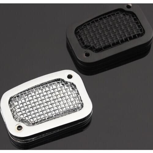 Honeycomb Metal Front Brake Fluid Reservoir Cover Master Cylinder Cap Grille Grill For Harley Softail Breakout Fat Boy Heritage