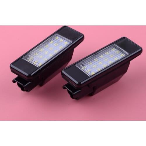 2pcs LED License Plate Light Lamp 9682403680 6340 F0 Fit For Peugeot 106 207 307 1007 308 406 407 508 Citroen C2 C3 C4 C5 C6