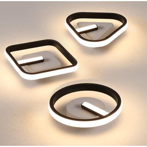 Nordic Corridor Led Ciling Light Modern Simple balcony entrance hallway Creative Square/Round/Triangle Ceiling Lamp