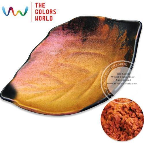 TCWB-171 Red Gold Purple muticolor shifting effect pearlescent Chameleon powder magic pigment 1Pack =10g