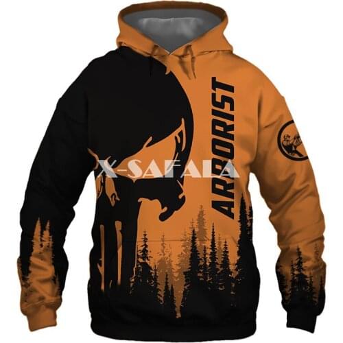 Arborist Punisher Skull Lumberjack 3D Full Print Size Hoodie Man Women Harajuku Outwear Zipper Pullover Sweatshirt Unisex5