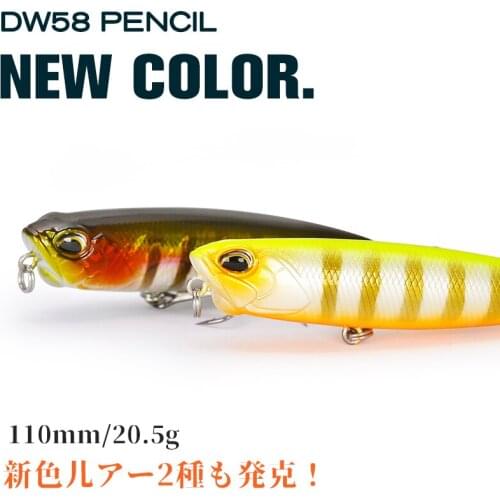 TSURINOYA Top Water Pencil Bait 110mm 20.5g Z-Shaped Floating Fishing Lure Snakehead Iscas Artificial Para Pesca Fishing Wobbler