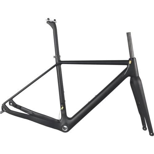 Seraph Bicycles Thru Axle 142mm Max 42c Tire Flat Mount Gravel Disc Brake Carbon Bike Frame GR029