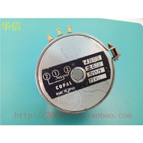 [VK] used Japan COPAL JM45S 500R conductive plastic potentiometer black label shaft 20mm switch
