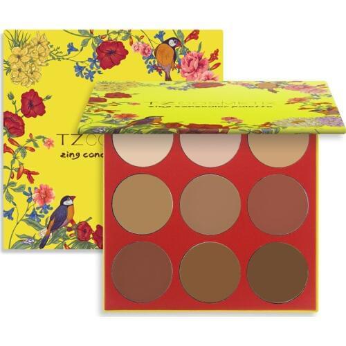 High Quality 9 Color Facial Contour Makeup Palette Concealer Correction Cream Covering Wrinkle Makeup Primer Cosmetics