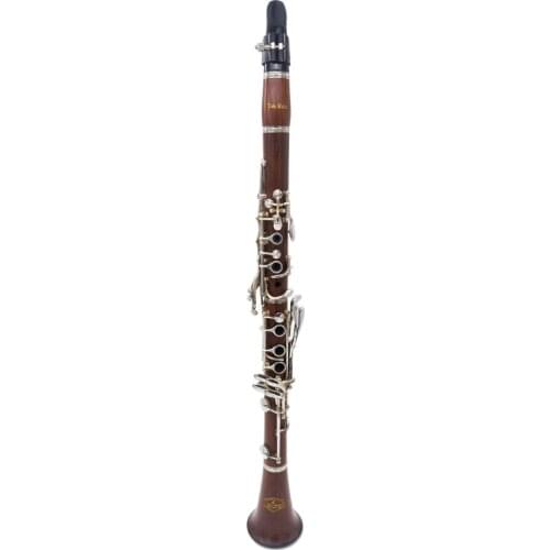 High grade Red wood body Silver plated Tone Bb 17 key clarinet