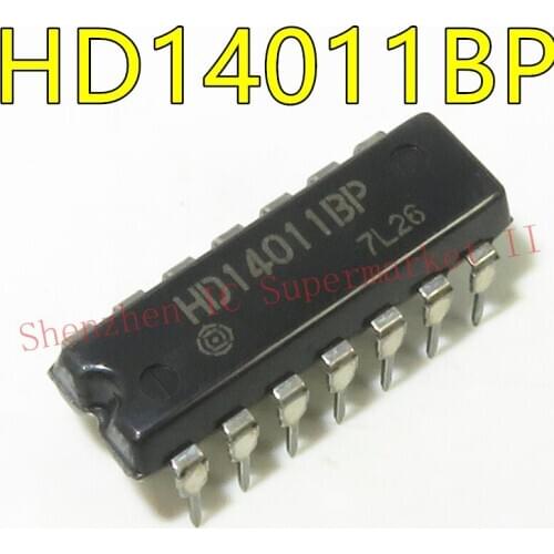 1pcs/lot HD14011BP HD14011 DIP-14 Quadruple 2-input NAND Gate