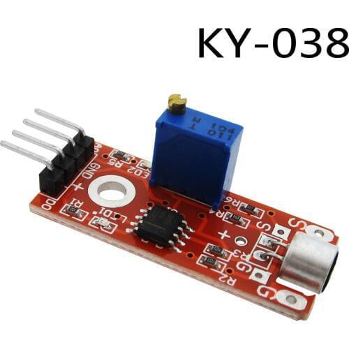 10PCS KY-038 4pin Mini Voice Sound Detection Sensor Module Microphone Transmitter DIY Robot Car