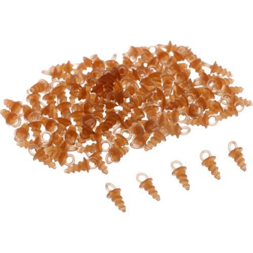 100pcs 10mm Plastic Bait Screws for Carp Fishing Tackle Boilie Bait Pop Up Chod Rigs Fishing Accessories