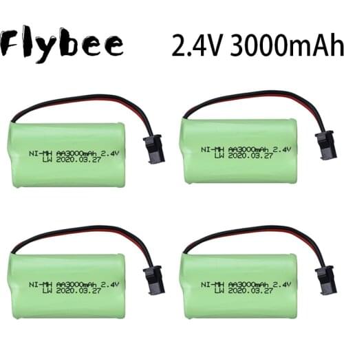 2.4V 3000mAh NI-CD rechargeable battery pack AA 2.4 v battery 3000 mah for Remote Control toys Electric Toys 1-10PCS
