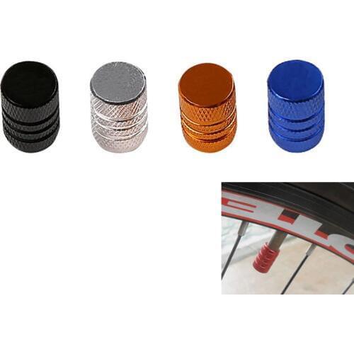 4pcs Durable Aluminium Alloy Bicycle Dust Cover bike Wheel Tire Tyre Rim Valve Stem Caps Replacement